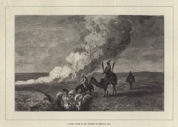 A Dust Storm on the Steppes of Central Asia (engraving)